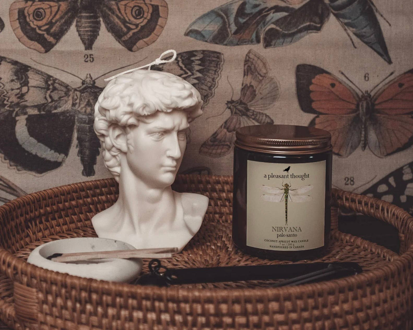 Hand-Poured Coconut Apricot Wax Candle