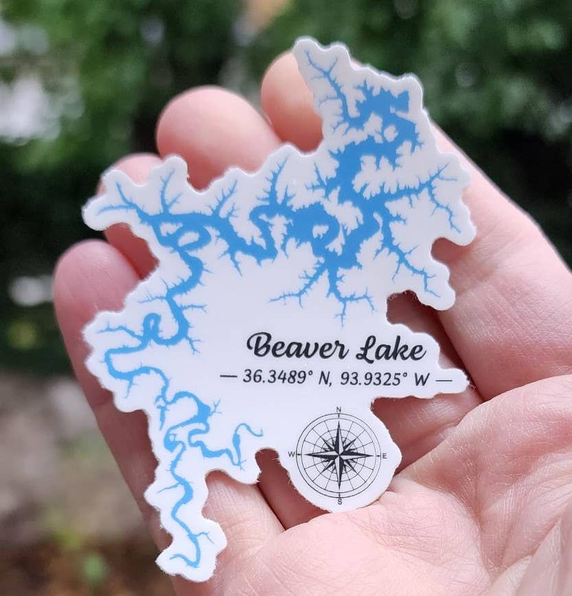 Beaver Lake Waterproof Vinyl Sticker