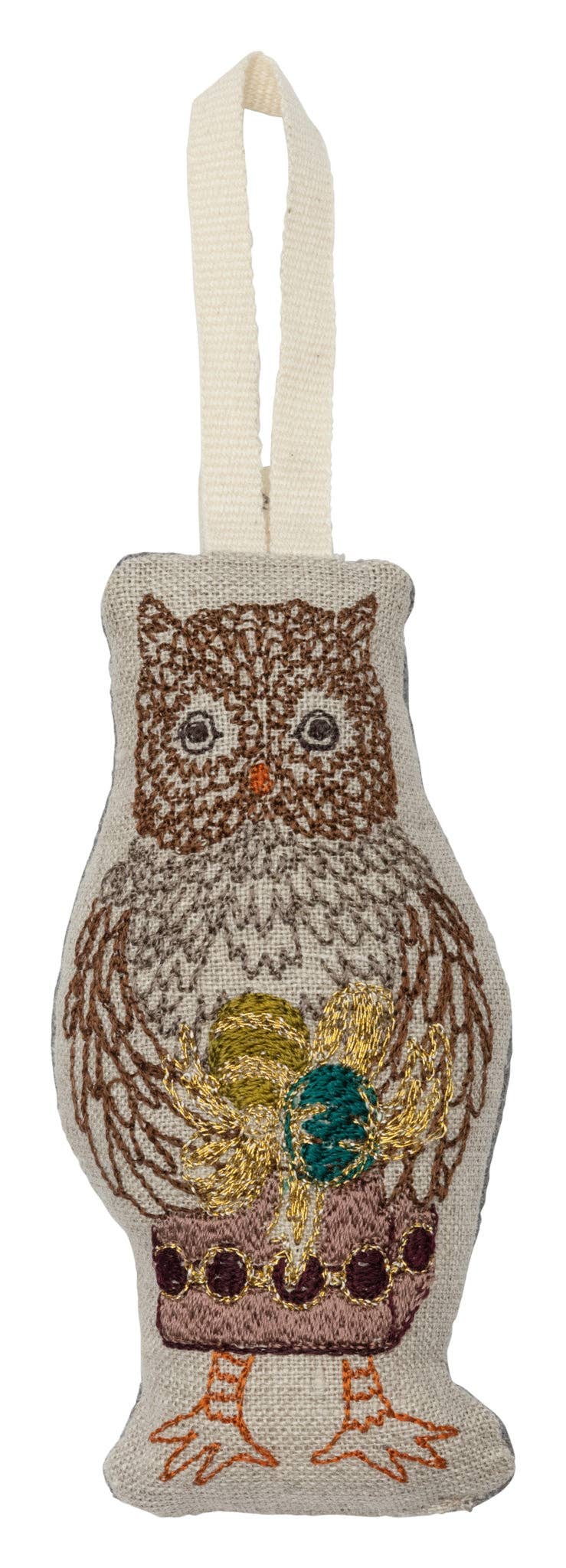 Owl with Present Ornament