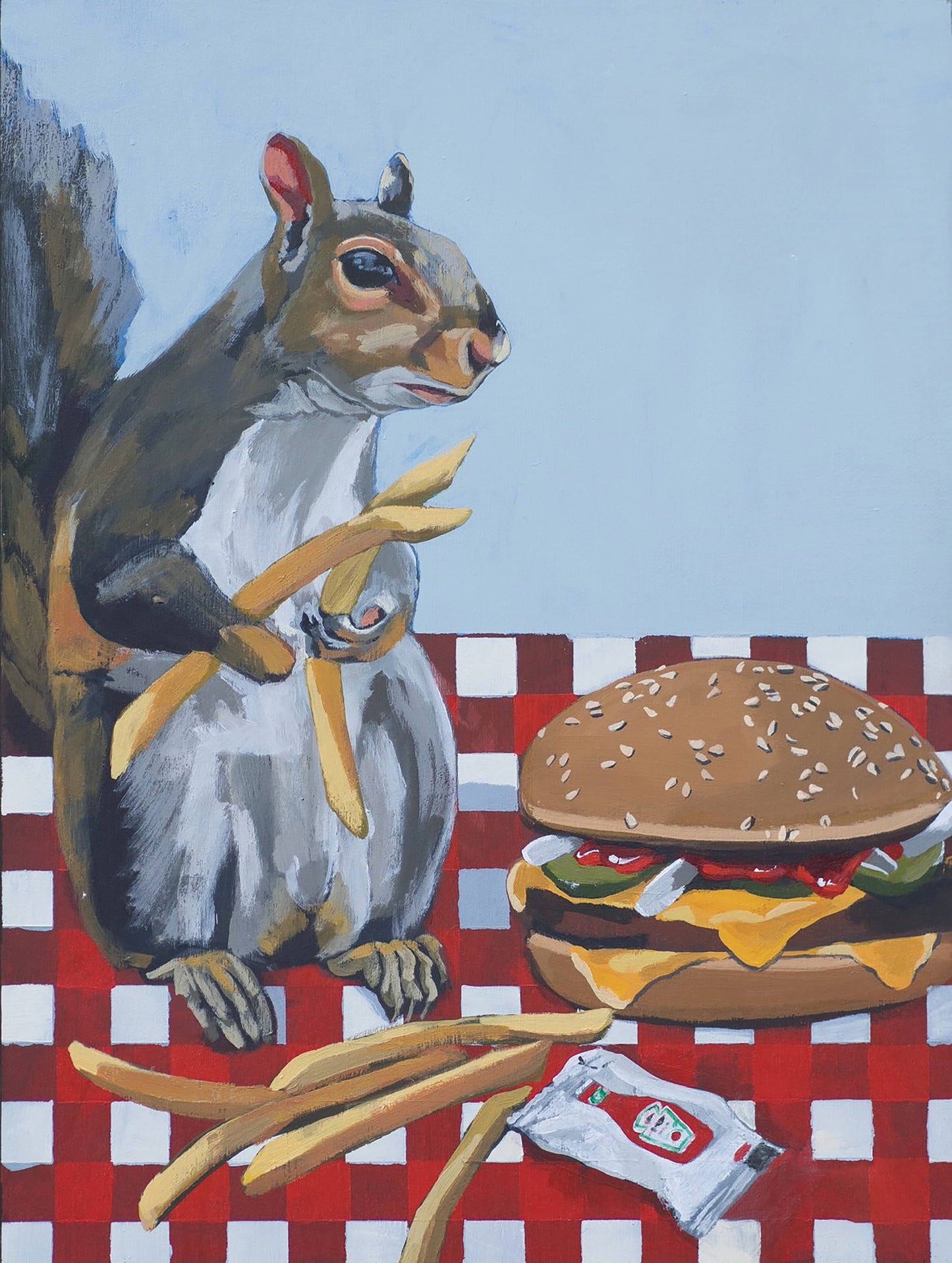 Squirrel Burger Beanie