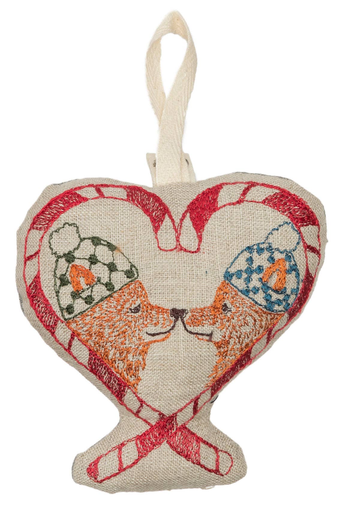 Cozy Foxes Ornament