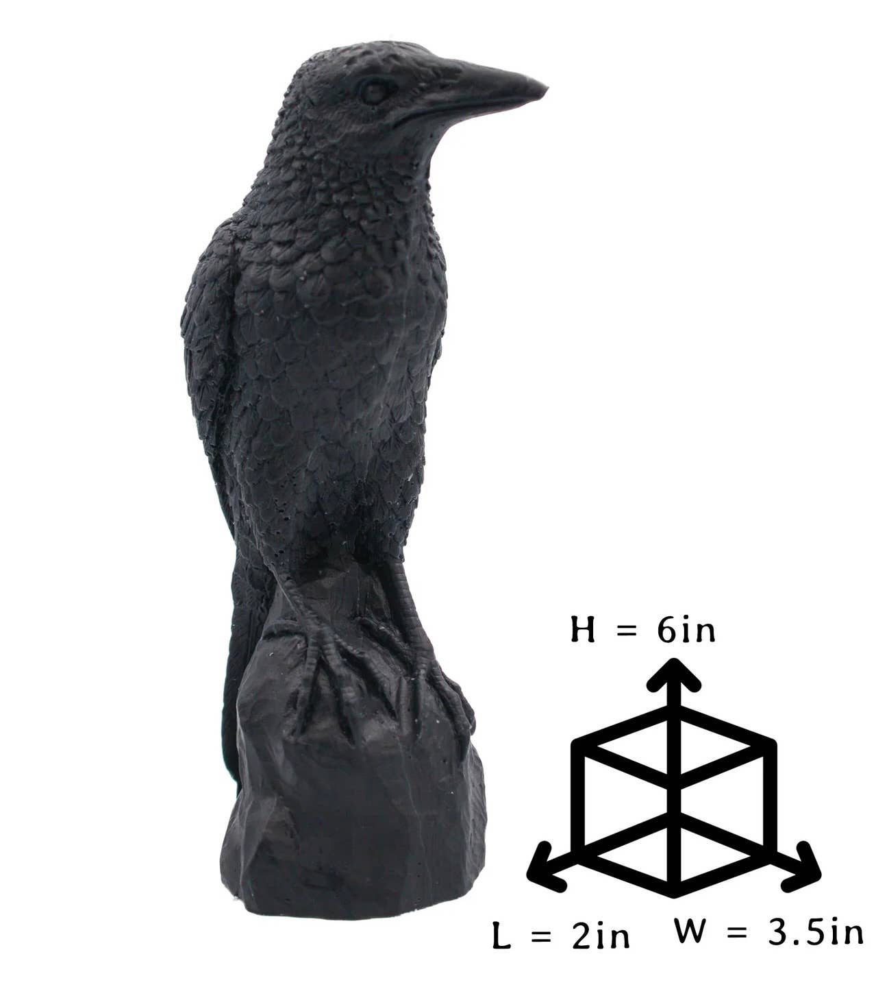 Handmade Raven Candle