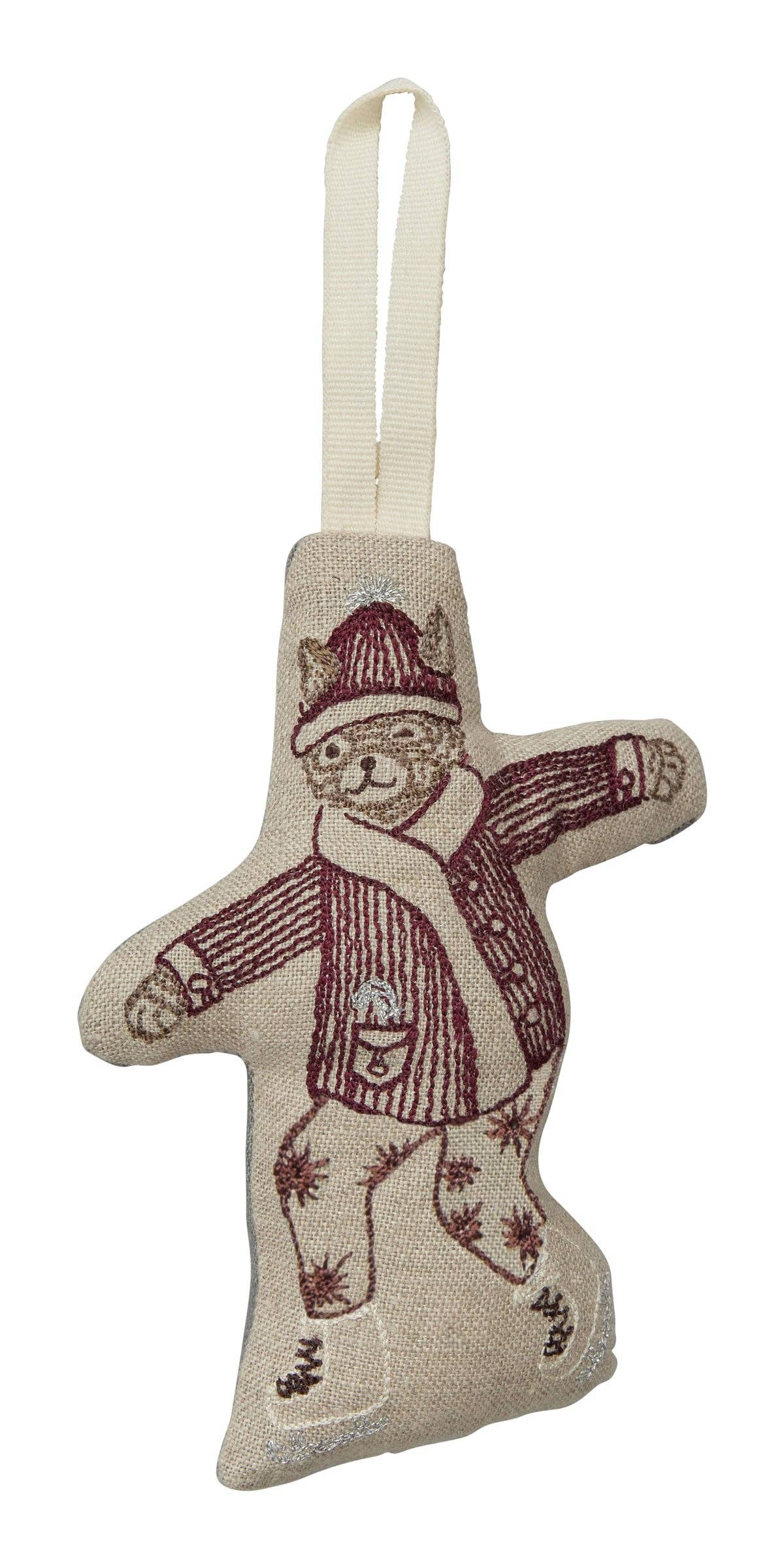 Ice Skater Cat Ornament