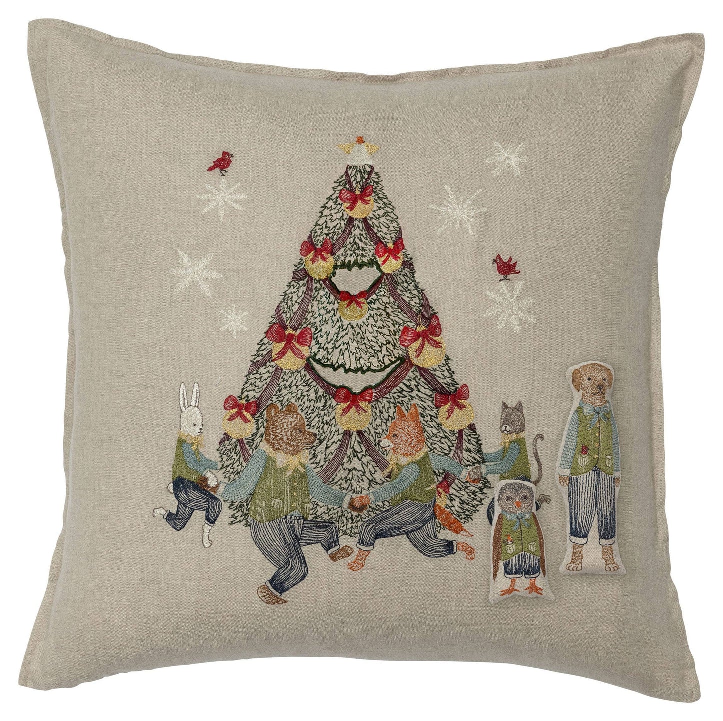 Rocking Christmas Tree Pocket Pillow: Pillow Cover with Insert