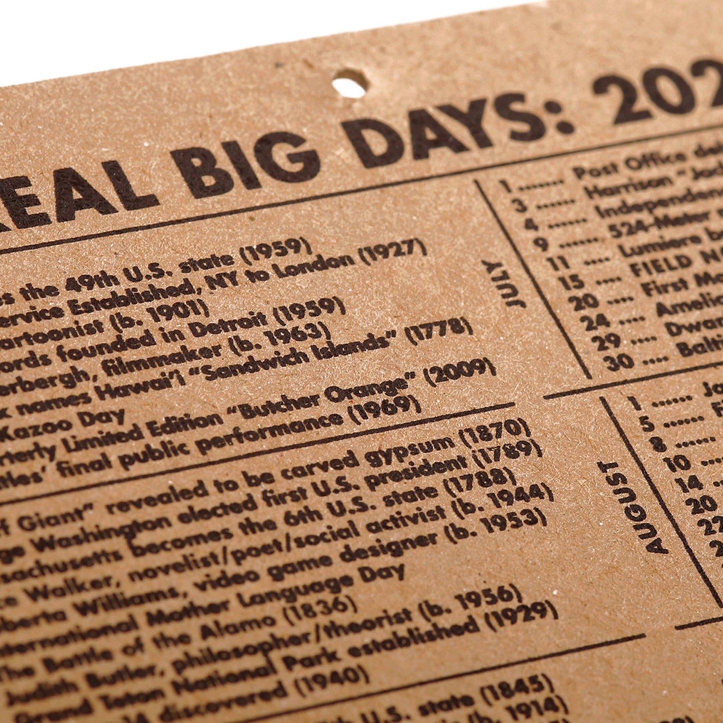 Vintage Style 2026 15-Month Work Station Calendar by Field Notes