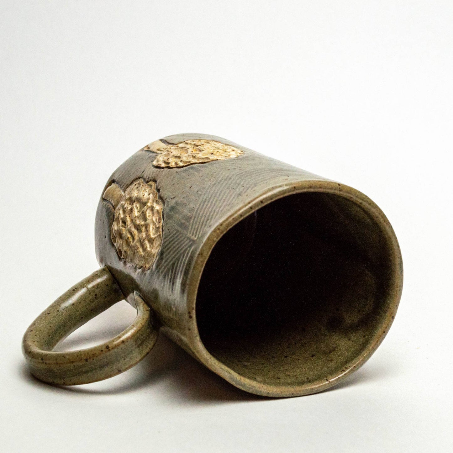 Handmade Morel Mushroom Ceramic Mug