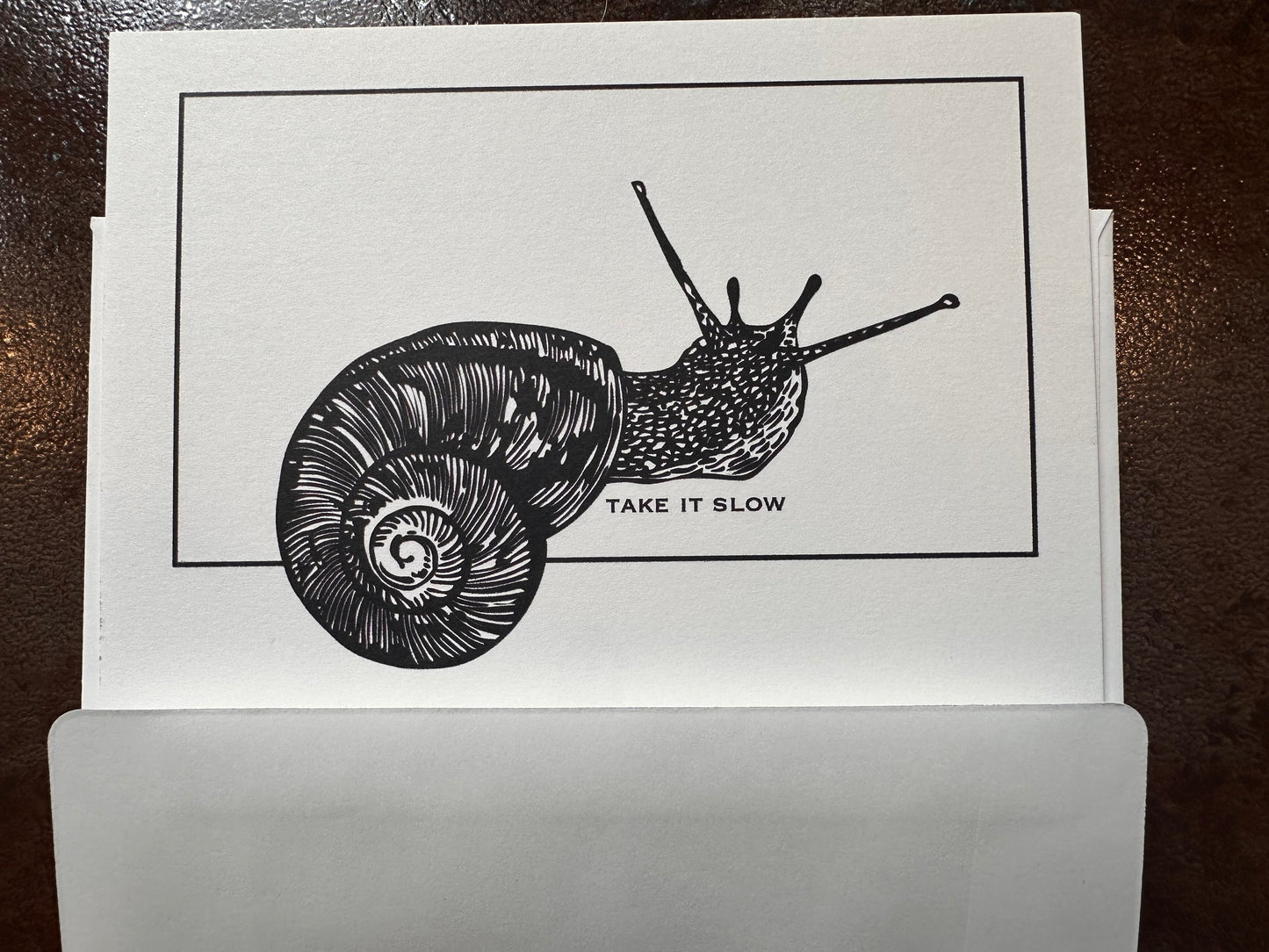 Take It Slow Notecard