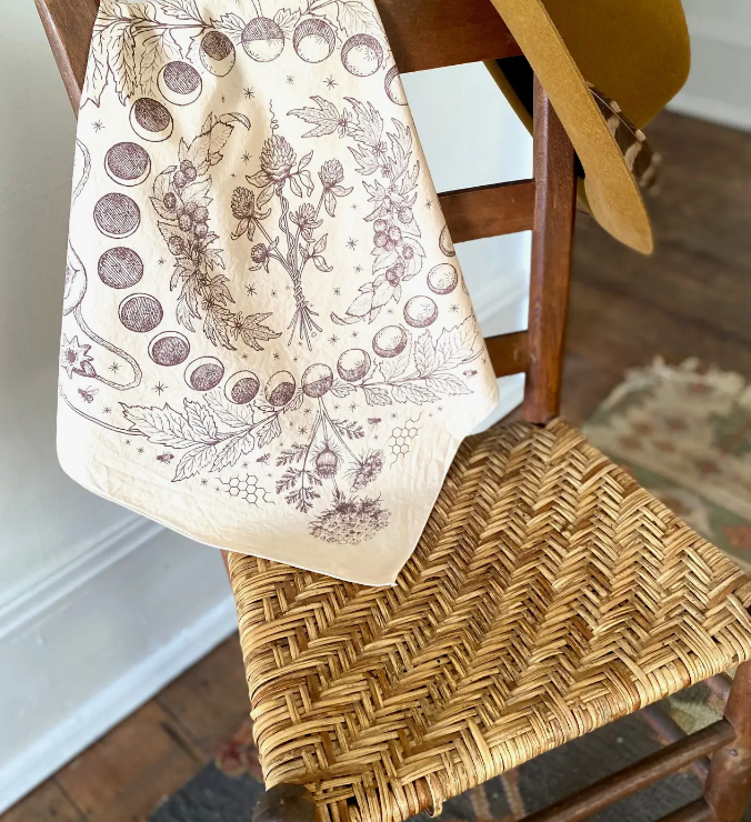 Tea-dyed Herbalist Bandana