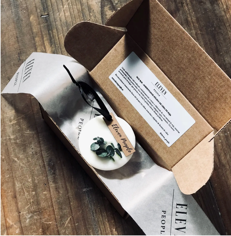 Natural Soy Wax Bar Freshener with Botanical Elements