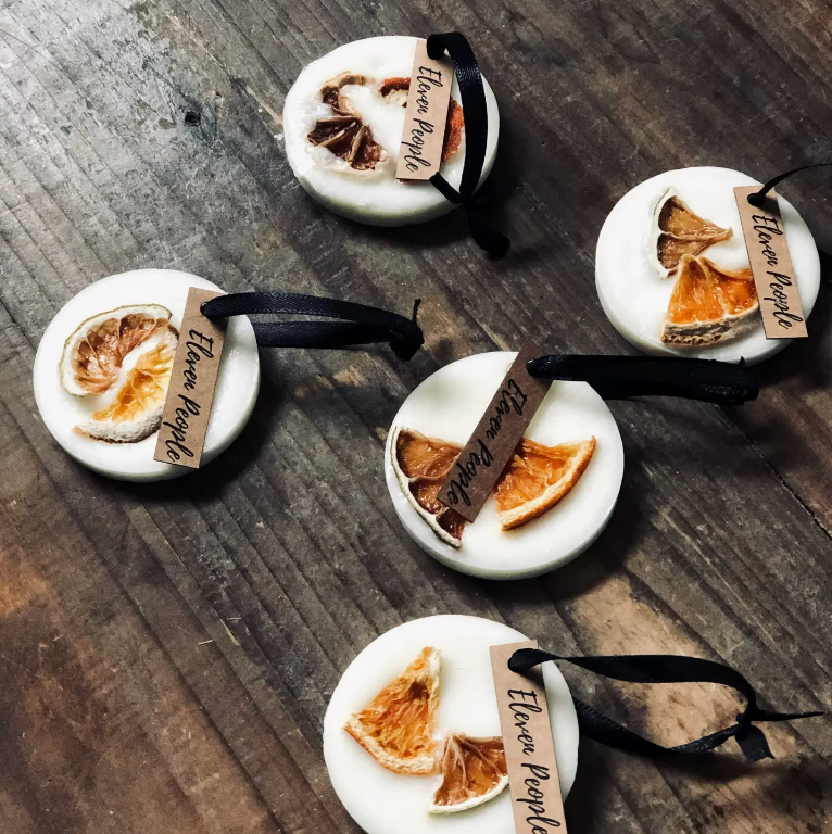 Natural Soy Wax Bar Freshener with Botanical Elements