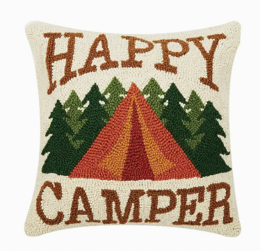 Happy Camper Hook Pillow