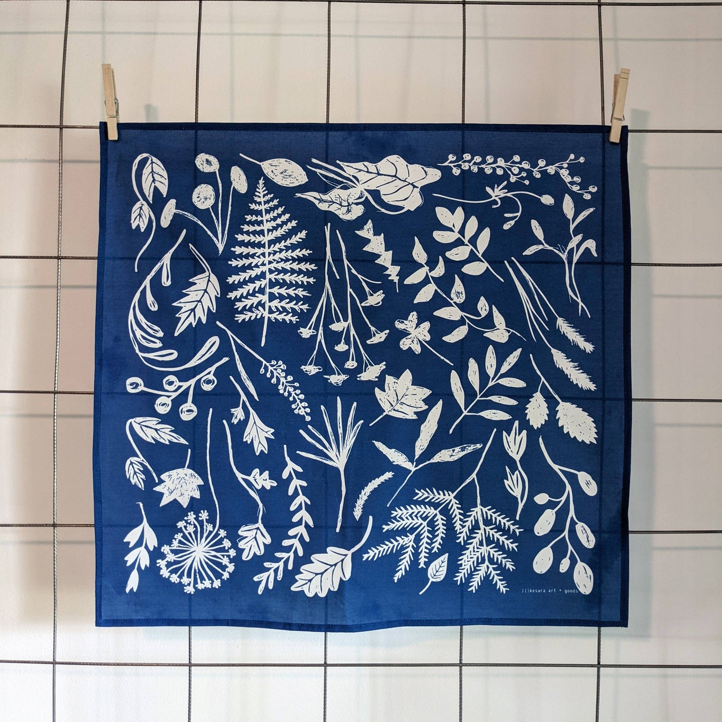 Indigo Sunprint Bandana