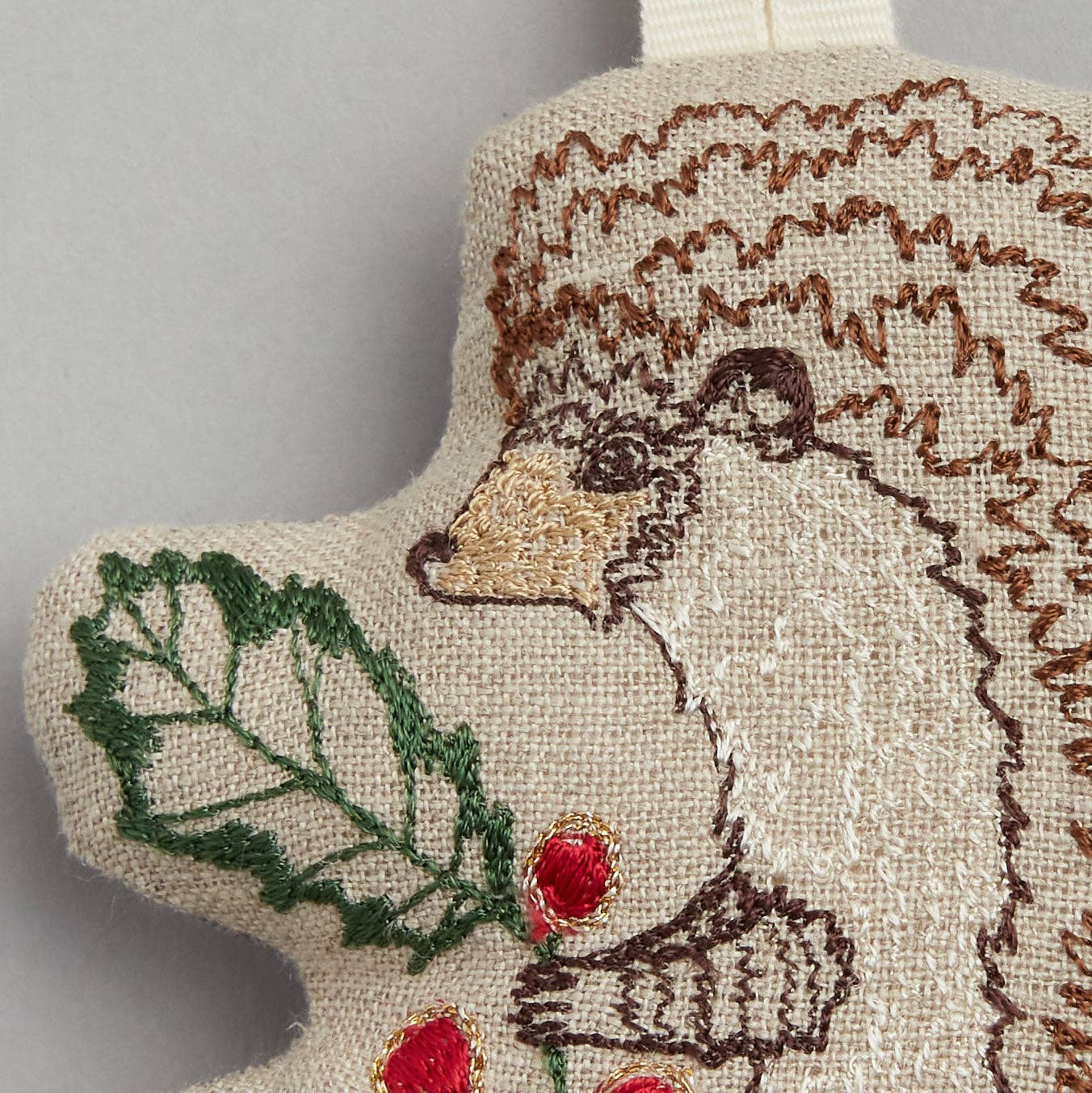 Holly Hedgehog Ornament