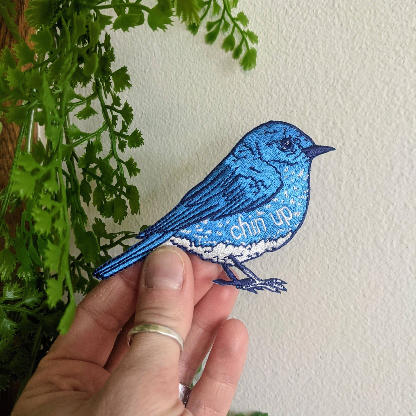 Chin Up Bluebird Patch