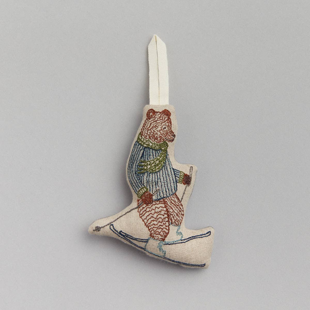 Downhill Bear Ornament