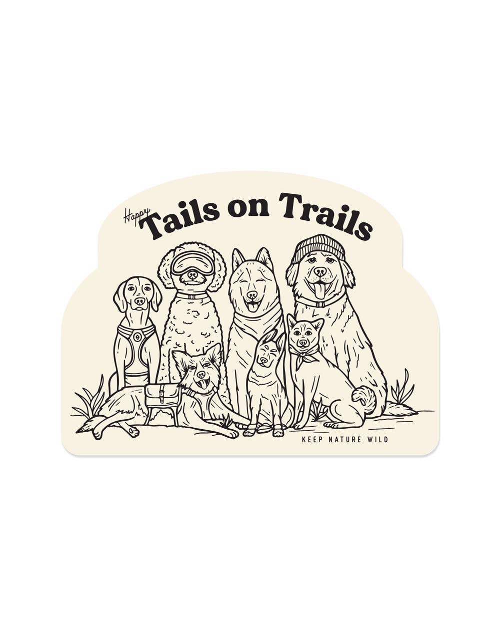 Happy Tails Sticker