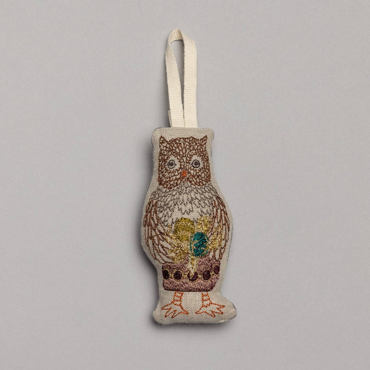 Owl with Present Ornament