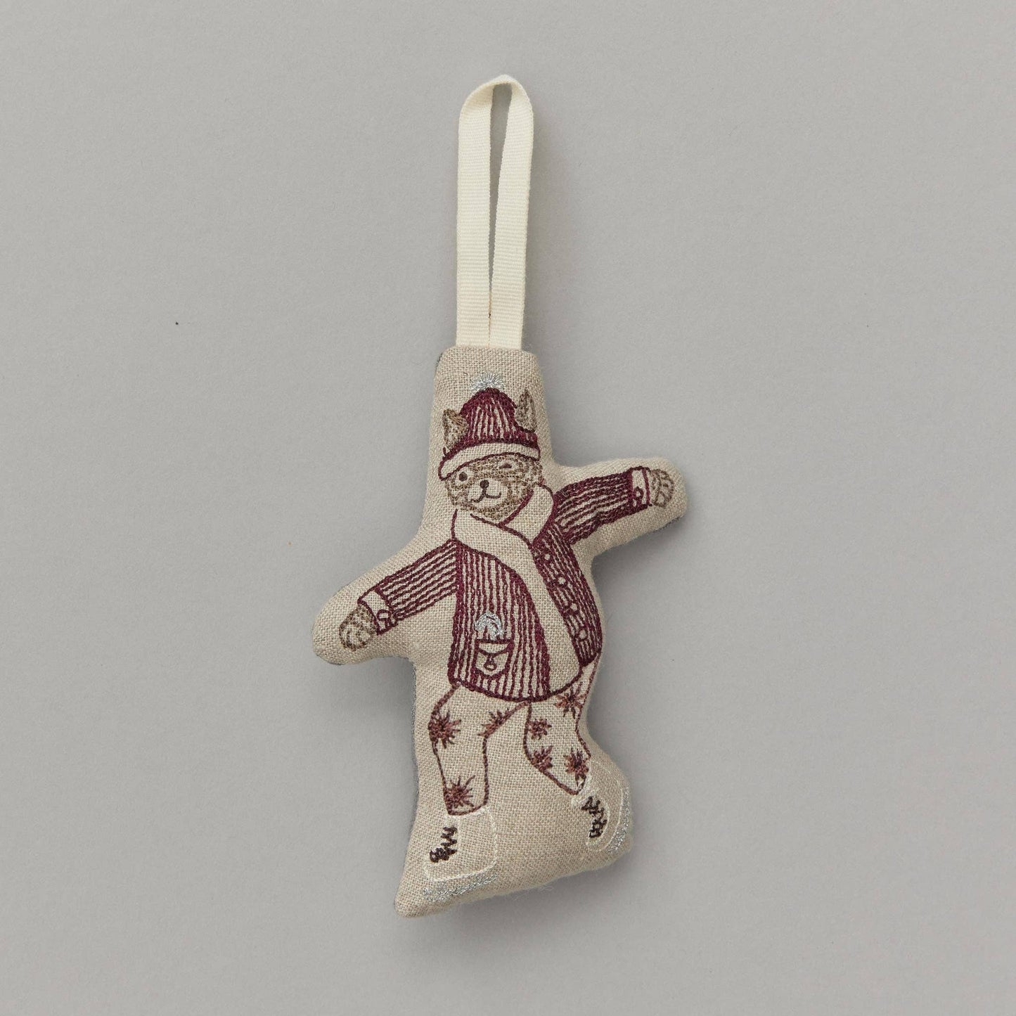 Ice Skater Cat Ornament