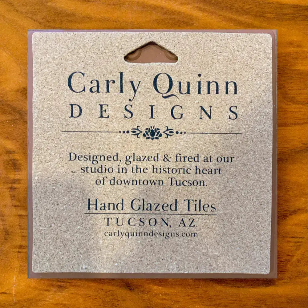 Hummingbird Hand Glazed Art Tile