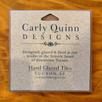 Hummingbird Hand Glazed Art Tile