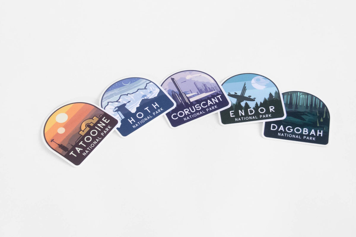 Star Wars National Parks Stickers