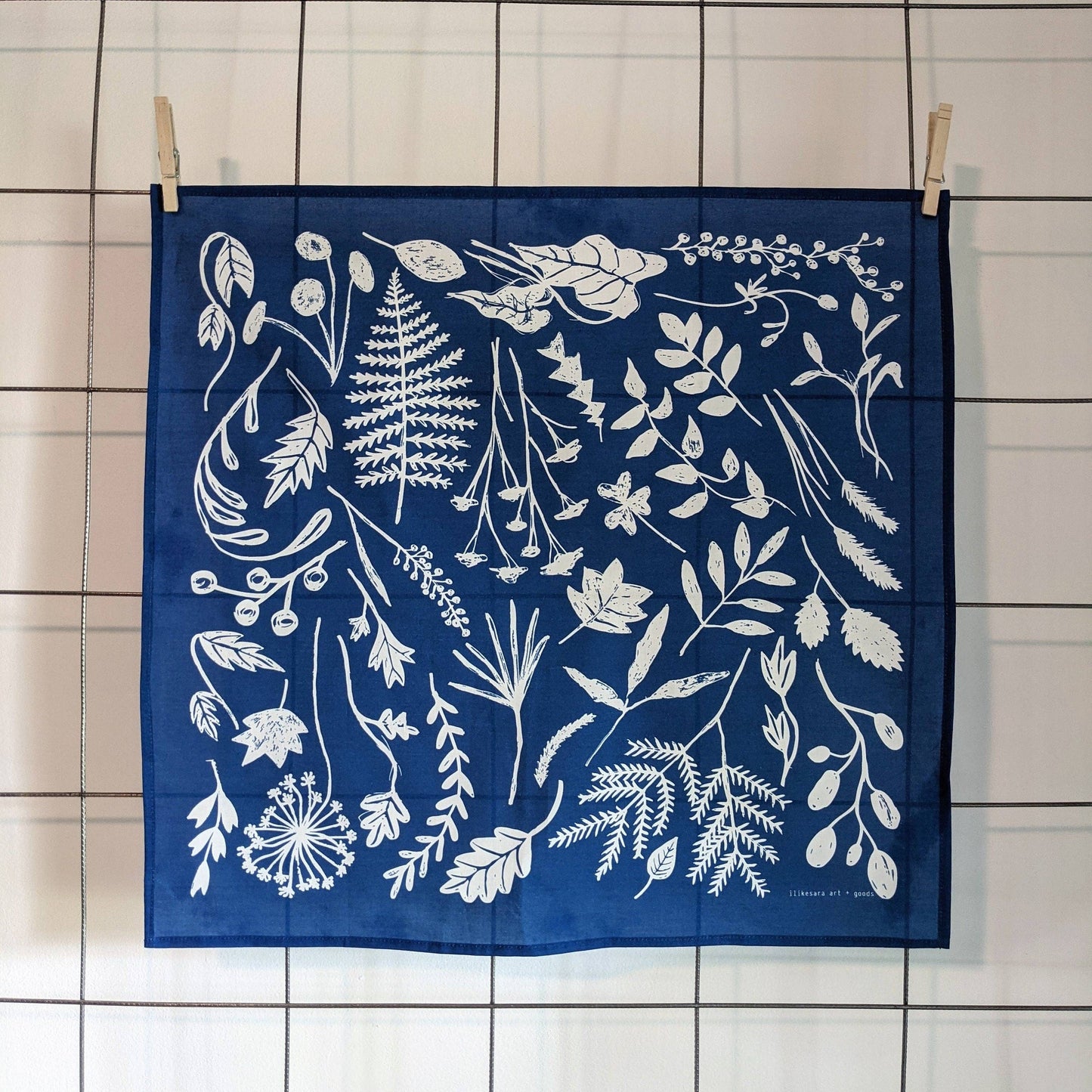 Indigo Sunprint Bandana