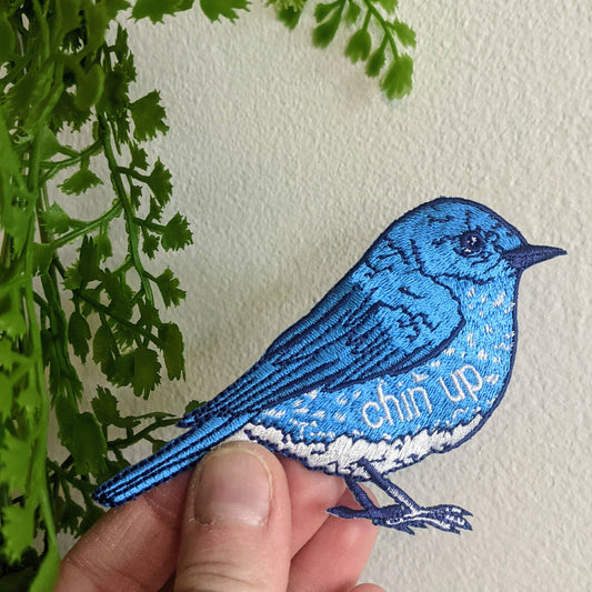 Chin Up Bluebird Patch