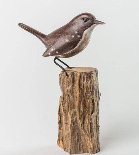 Hand Carved Wren