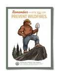 Vintage Style "Only You" Smoky the Bear Poster