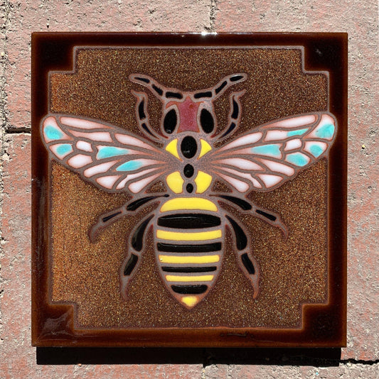 Bee Handmade Ceramic Tile