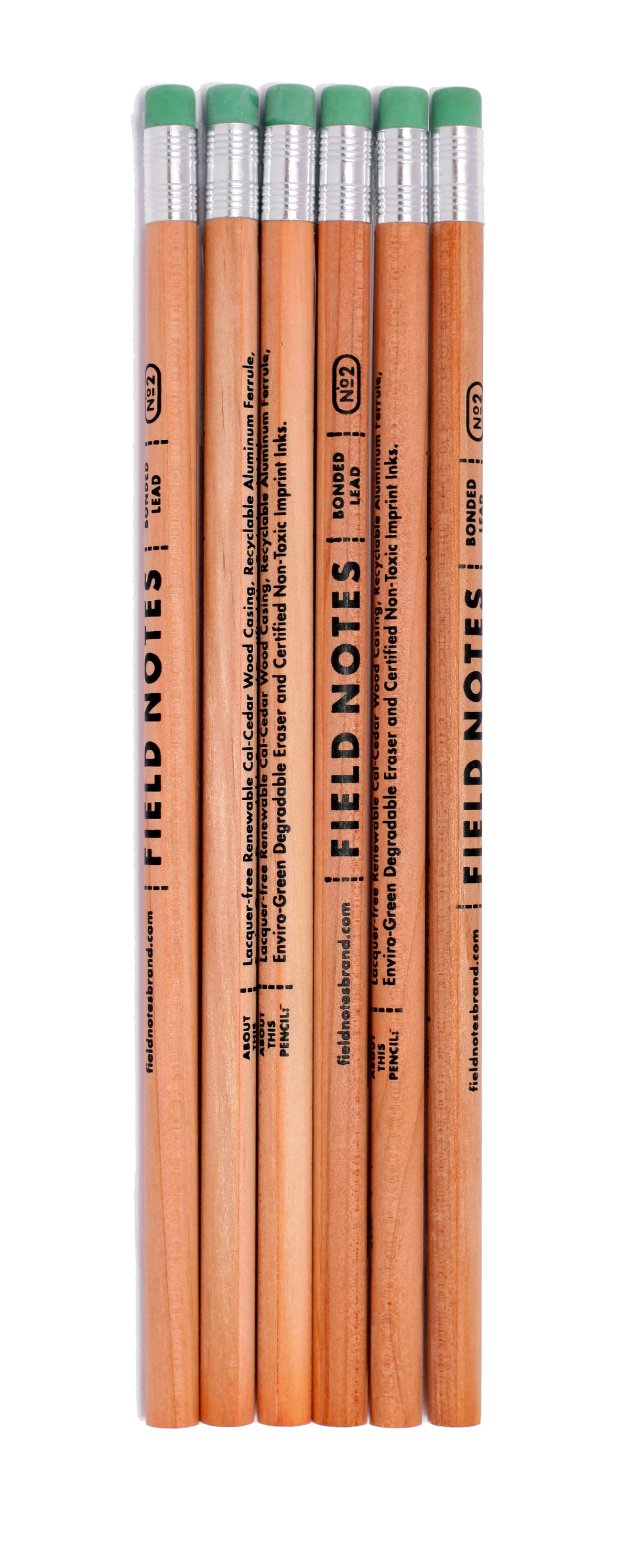Field Notes No. 2 Woodgrain Pencil 6-pack