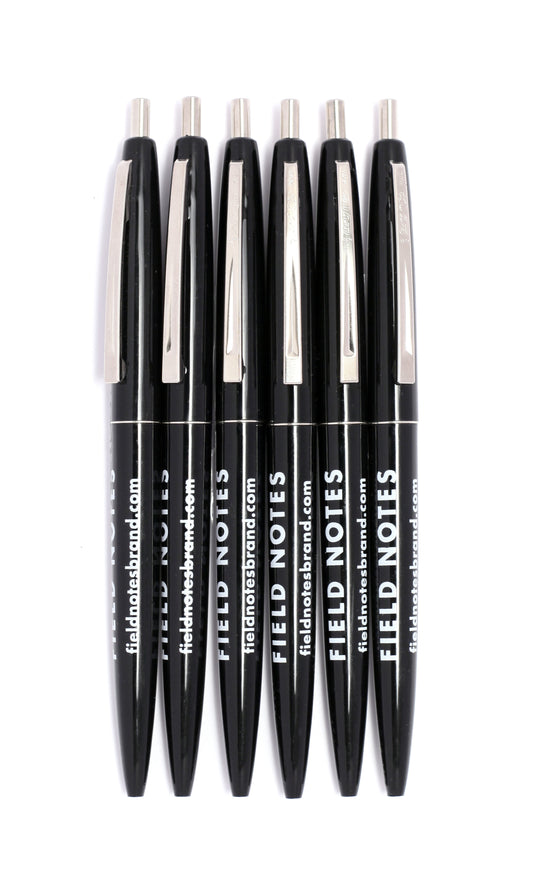 Field Notes Black Clic Pen 6-pack