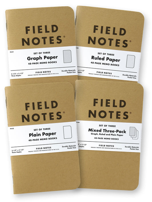 Field Notes Original Kraft Notebook 3-Pack