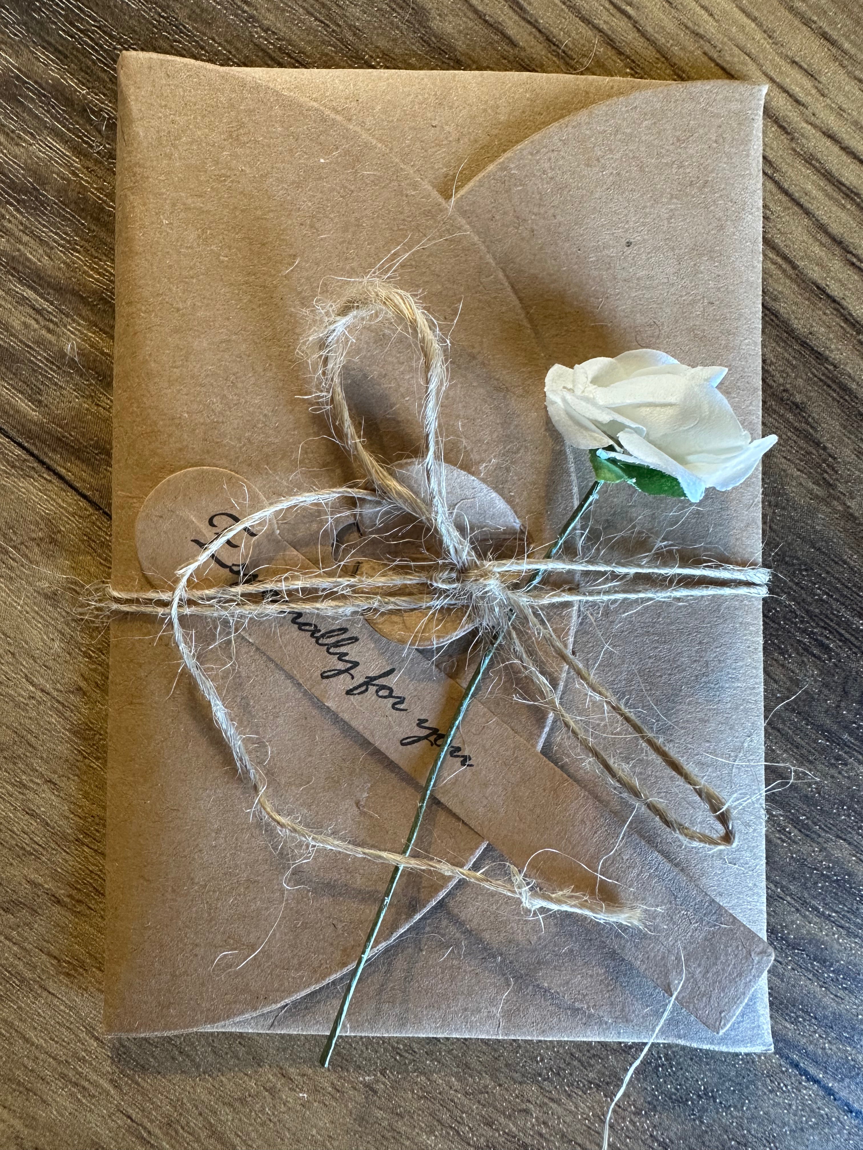 Personal Cards with Dried Flower