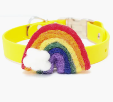 Rainbow Dog Collar Accessory