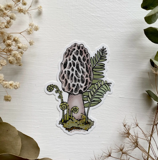 Morel Mushroom Sticker