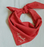 Hand Embroidered Hand Dyed Bandanas