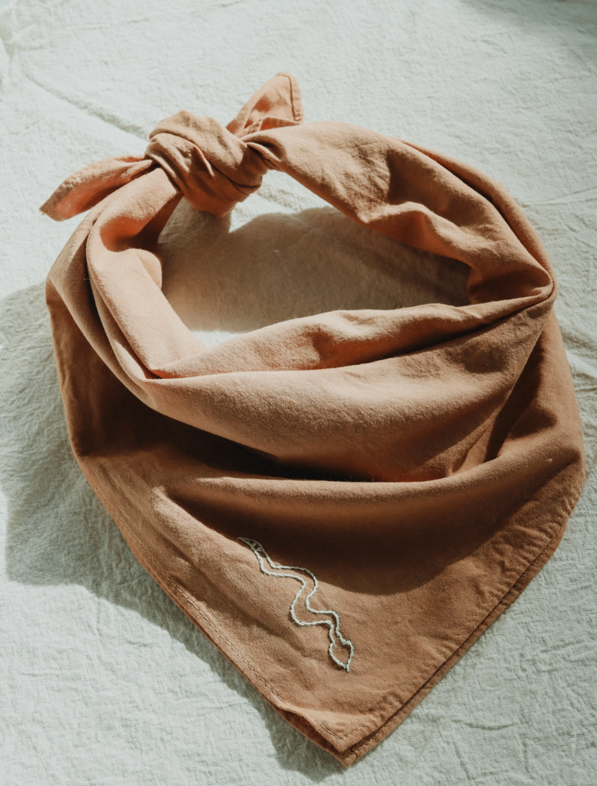 Hand Embroidered Hand Dyed Bandanas