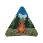 Campfire Hooked Pillow
