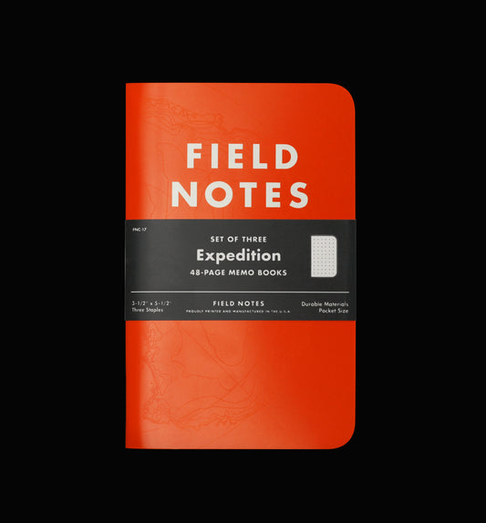 Field Notes Expedition Orange Memo 3-Pack