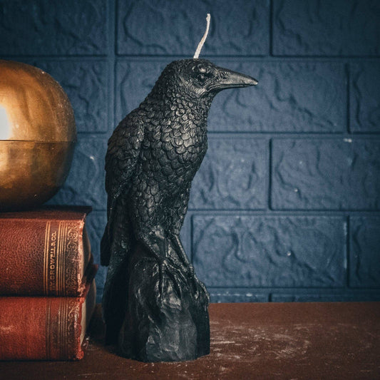 Handmade Raven Candle