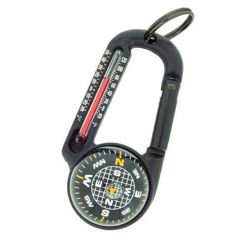 TempaComp - Ball Compass and Thermometer Carabiner