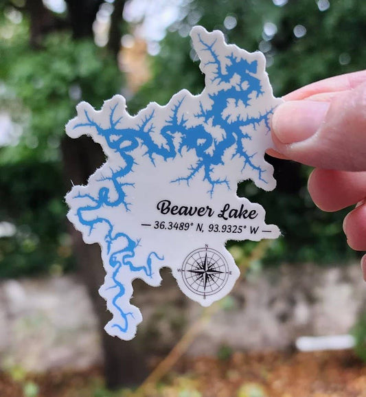 Beaver Lake Waterproof Vinyl Sticker