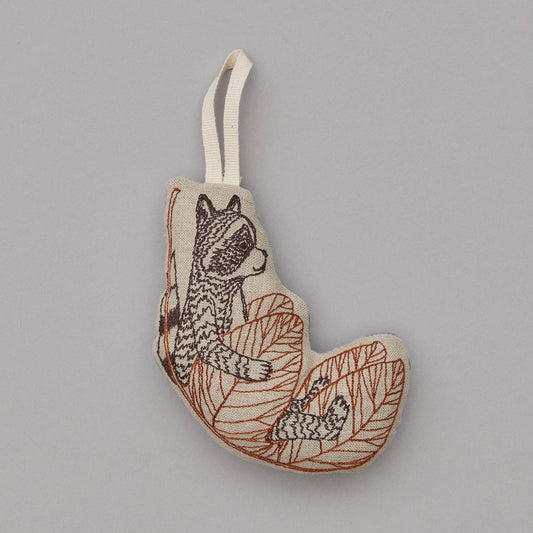 Leaf Raccoon Ornament